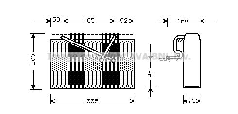 AVA QUALITY COOLING Испаритель, кондиционер OLV298